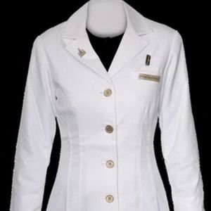 Brand New Clinique Long Sleeve white lab coat 10
